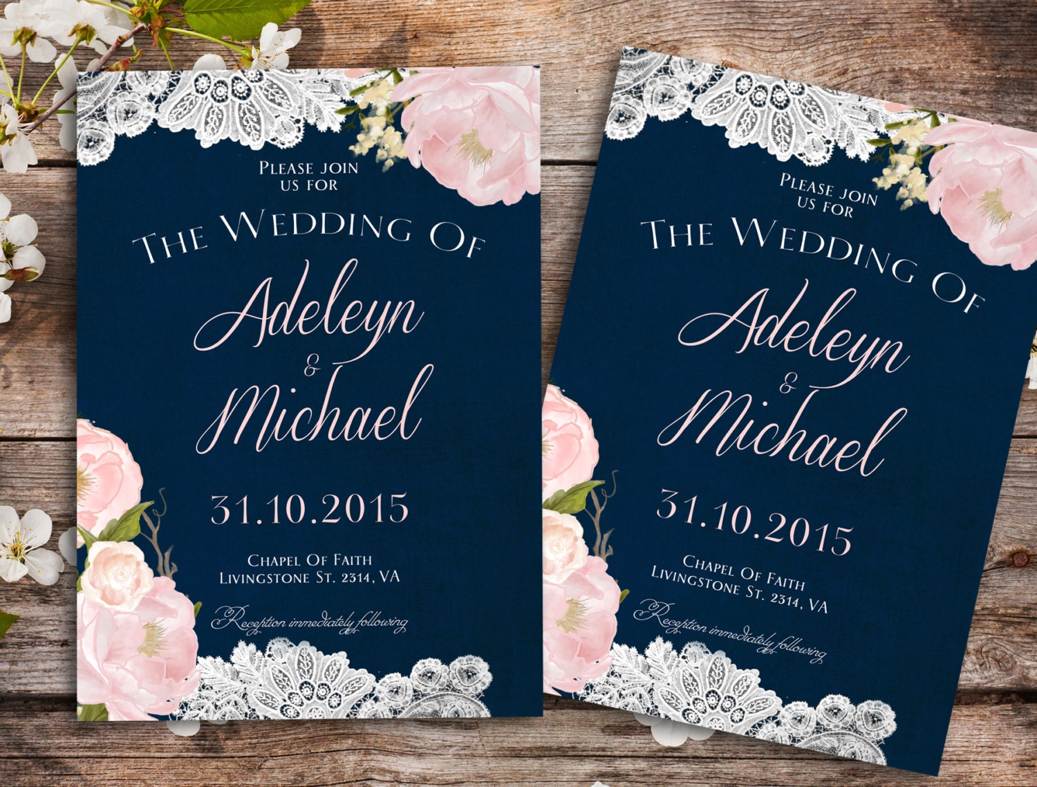 Navy Blue Wedding Invitation Rustic Wedding Invitation Barn   Il Fullxfull.1161211115 Rjuo 