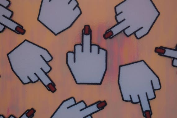Fuck Off - Swearing Hand Iron on Patch