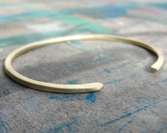 Stacking Cuff Bracelet , Cuff Bracelet , Gold Cuff Bracelet , Stacking Bracelet , Open Bangle Bracelet , Yellow Gold Cuff Bracelet