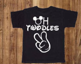 Oh Twodles Second Birthday Shirt Mickey Mouse Disney World
