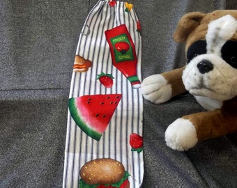 Plastic Bag Holder Sock, Picnic Time Print