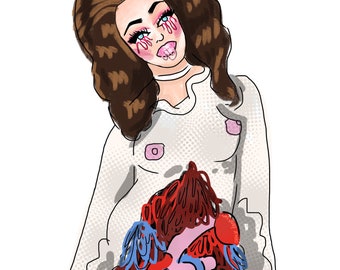 Milk- Crochet Realness -- Illustration Print (RuPauls Drag Race)