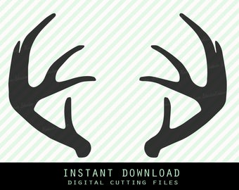 Deer antlers Svg ,Png,JPG ,DXF cutting file Cricut silhouette cameo cut file - Instant Download - ( no. 4)