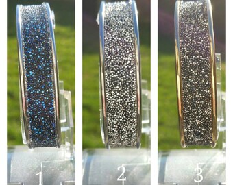 Demi-jonc caviar Swarovski bracelet