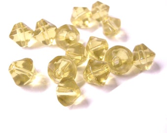 50pc 8mm bicone glass beads-3401