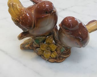 Brown Sparrow Birds Figurine