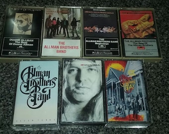 The Allman Brothers Band + Duane Allman Lot of 7 Cassettes