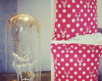 Cushion Pink deer head