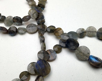 Labradorite circles necklace