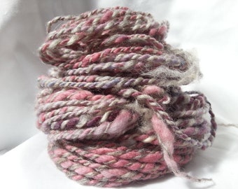 Handspun, Hand Dyed, plyed Maine Island/Romney yarn