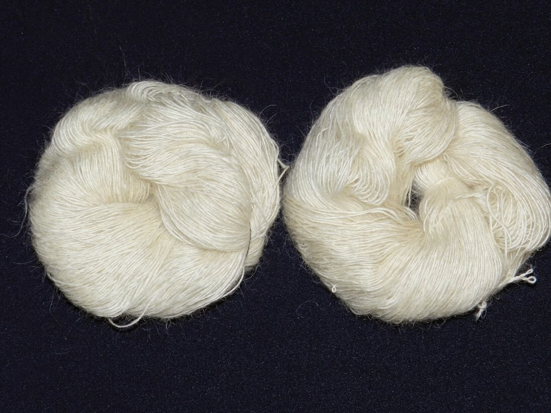 yarn for knitting made of goat down Handspun yarn goat wool