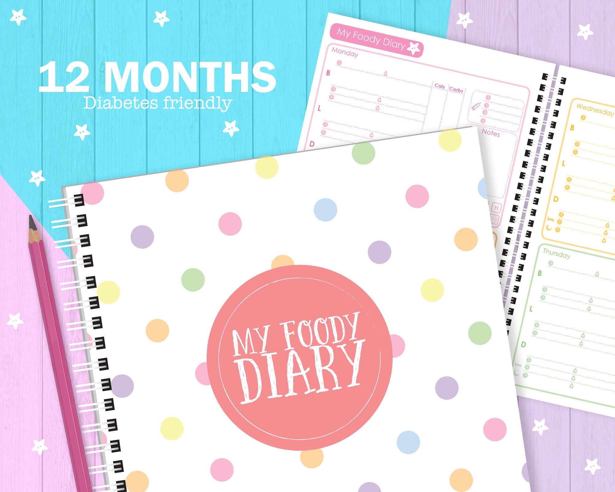 My Foody Diary Diabetes Food Diary 6 months