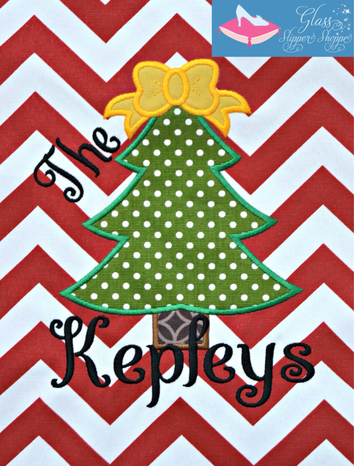 Custom Monogrammed Chevron Garden Flag Personalized with Name