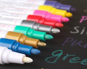 felt-tip marker Colorful pen color ink pen color marker wedding photo pen golden sliver blue brown highlighter pen