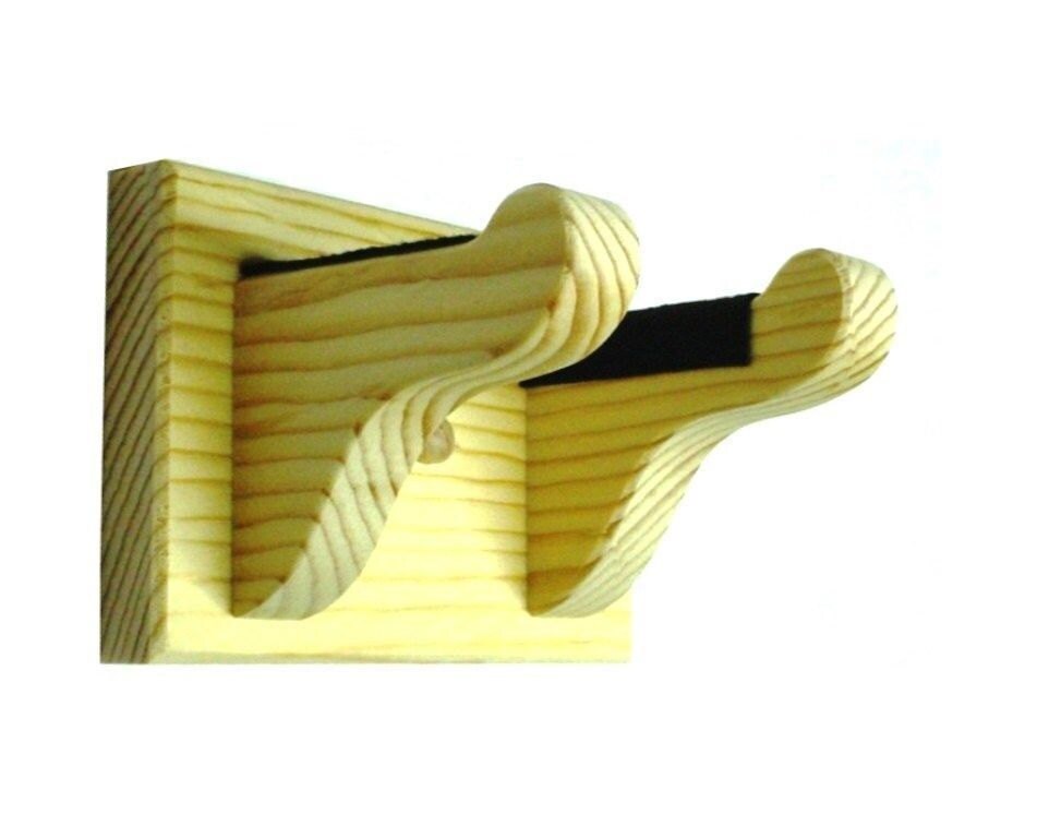 Pine Wood Ukulele Hanger Wall Mount Display Zoom