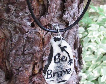 Be Brave Necklace, Be Brave Arrow Necklace, Arrow Necklace, Elk Antler Necklace, Antler Jewelry, Be Brave Jewelry, Brave Jewelry, Be Brave
