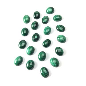 Melakite cabochons oval shape gemstone 9x7mm
