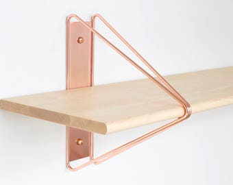 Modern Shelving Bracket, Copper Shelving Bracket, Shelving Bracket, Shelf Bracket, Modern Shelf Bracket, Copper Shelf Bracket