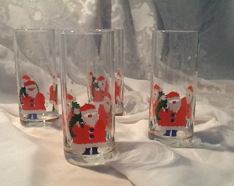 Four Festive Drinking Glasses