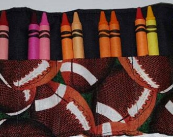 Football Crayon roll