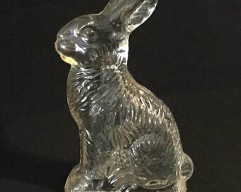 Jahrgang Jeanette Glas Osterhase Süßigkeiten Behälter