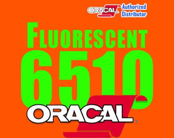 1 Sheet 12" x 24" Oracal 6510 Fluorescent Vinyl