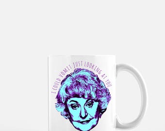 The Golden Girls Coffee Mug // Dorothy Zbornak // Bea Arthur // Blanche Sophia Rose Dorothy // Thank you for being a friend // Coffee Cup