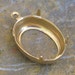 Oval Rhinestone or Stone Setting 18 x 13 with 1 Ring charm 846 - 12 pieces