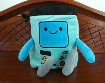 Rock Climbing Chalk Bag Adventure Time Made From a Child's Plush Toy