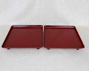 Vintage Fitz and Floyd Cinnabar Sushi Trays