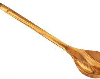 Cooking spoon olive wood, lenght 30 cm / 11.8 inches. For you daily work. Even no traces of use after months of usage!!