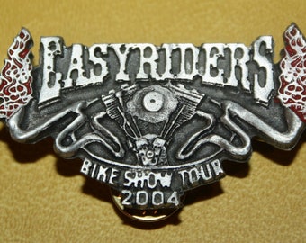 Vtg Easy Riders Motorcycle Pin Bike Show Tour 2004 Cast Metal