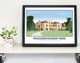 Moggerhanger House & Park, Bedfordshire, Giclee Print