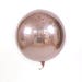 Orb Foil Sphere Balloon, Shiny Round Rose Gold, Silver, Gold, Black, Fuchsia, Blue, Purple, Unique Metallic Circle Balloon, Baby Shower
