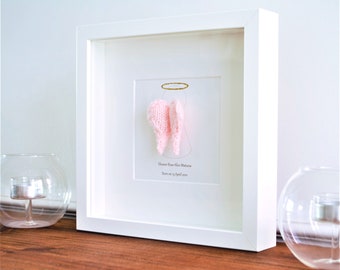 Baptism gift - Guardian Angel - Angel wings decor - Newborn baby gift - Gift for Goddaughter - Child loss keepsake - by Eleanor's Room UK