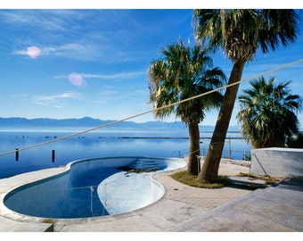 Salton Sea Pool 80s Skateboarding - J Grant Brittain Skate Photo - 30"X40" Skateboarding Photography Print