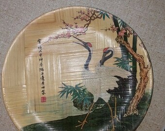 Vintage Japanese Bamboo Plates
