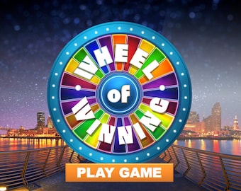 Wheel of Fortune style Customizable Powerpoint Game PC & MAC