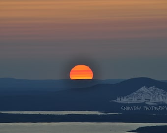 Sunset from Cadillac Mountain Maine