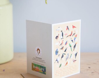 Avian Alphabet – A6 Greeting Card – Bird Illustration – A to Z - GC11