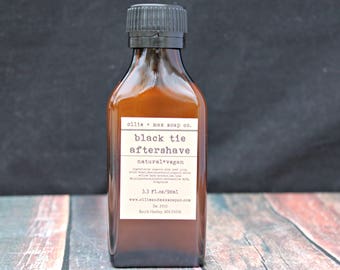 Black Tie Aftershave, Men's Grooming, Gifts for him, vegan Aftershave