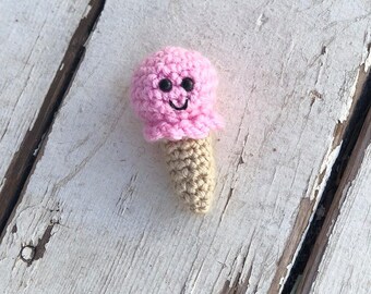 Ice Cream Cone Crochet Magnet