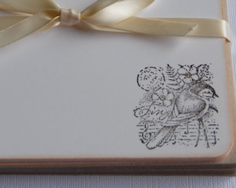 Flat Note Cards - Song Bird - Set of 10