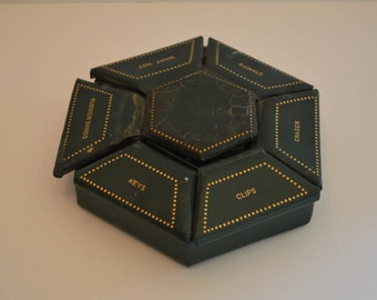 Dark Green Desk Organizer