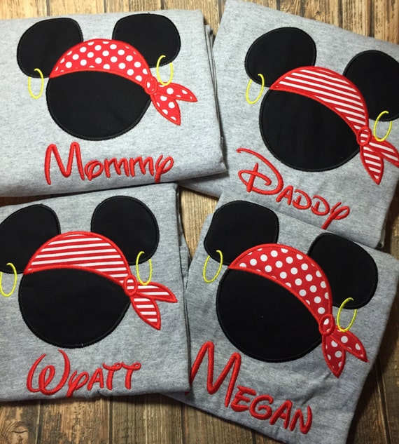 Custom matching disney cruise pirate night shirts disney