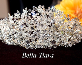 Swarovski crystal crown, wedding crown, crystal bridal crown, crystal bridal tiara, wedding tiara, crystal wedding headpiece