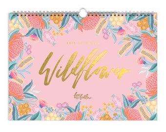SALE 50% OFF! 2018 Wildflower Wall Calendar