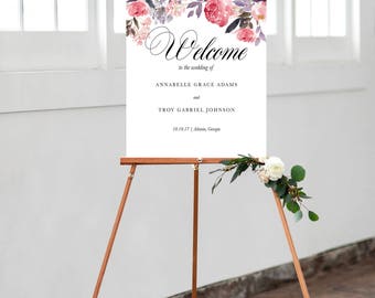 printable wedding welcome sign welcome wedding poster custom