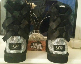 Ragazze nere su misura blinged prua uggs