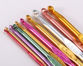 Crochet Hooks, Knitting Hooks, Colorful Crochet Hooks, Colorful Knitting Hooks, Crochet Supplies, Knitting Supplies, Crochet Hook, Hooks Bag